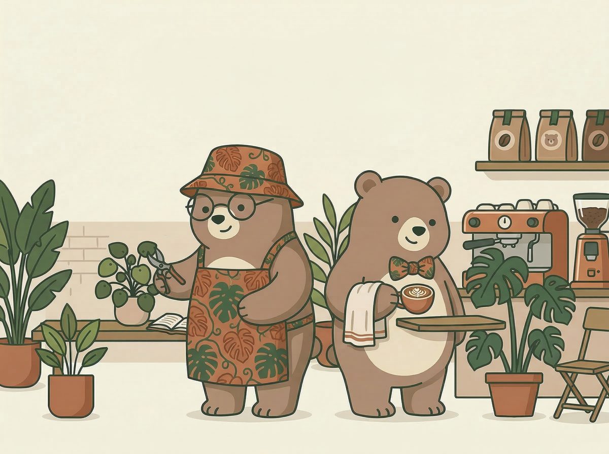 Meet Moss and Sprout — the Bear Stitched characters